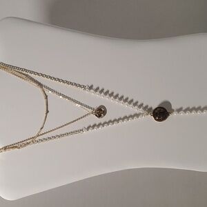 Layered chain necklace Multi Pendant